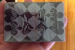 Poker face playing cards