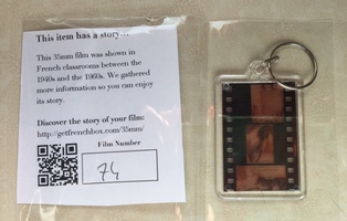 FrenchBox French Film Strip Keychain