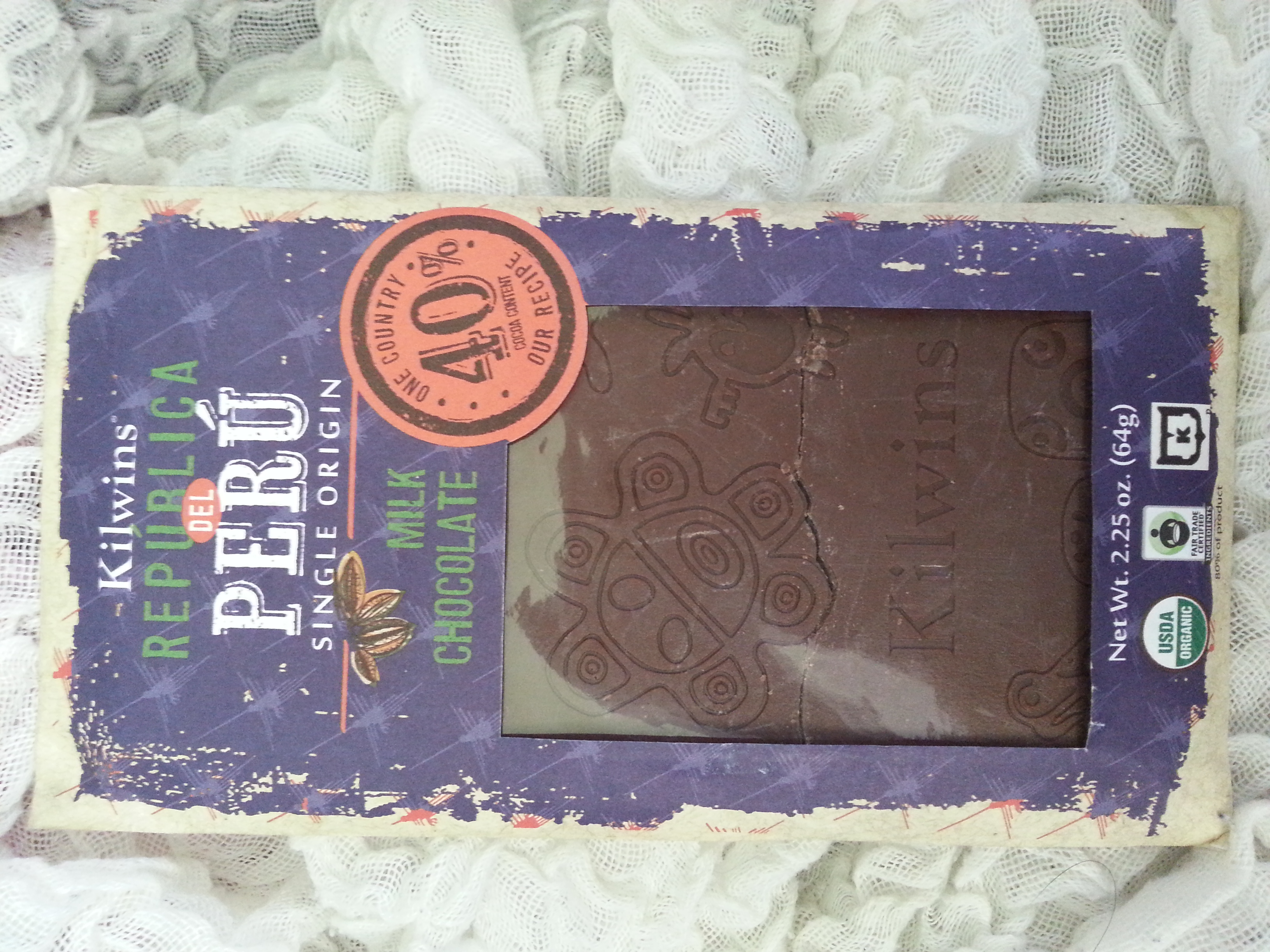 Kilwins Republica Del Peru Single Origin Milk Chocolate