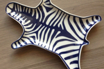 Jonathan Adler Zebra Stacking Dish - Blue
