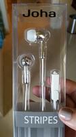 Joha stripes earbuds with mic