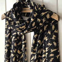 Cat Print Scarf
