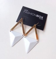 Her Fashion Box White Noise Earrings