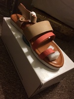 Dbdk coral and nude sandal