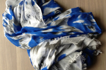 Brokedown Blue Ikat Scarf