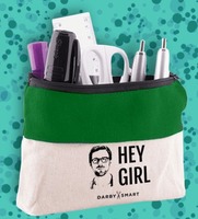 "Hey Girl" zip pouch by Darby Smart