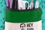 "Hey Girl" zip pouch by Darby Smart
