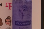 Klorane floral water makeup remover with soothing cornflower