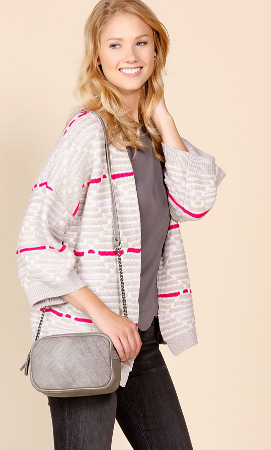 Autumn Harvest Cardigan - Grey