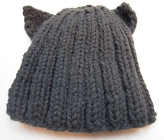 Chunky Knit Cat Hat