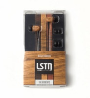 Zebra wood LSTN earbuds