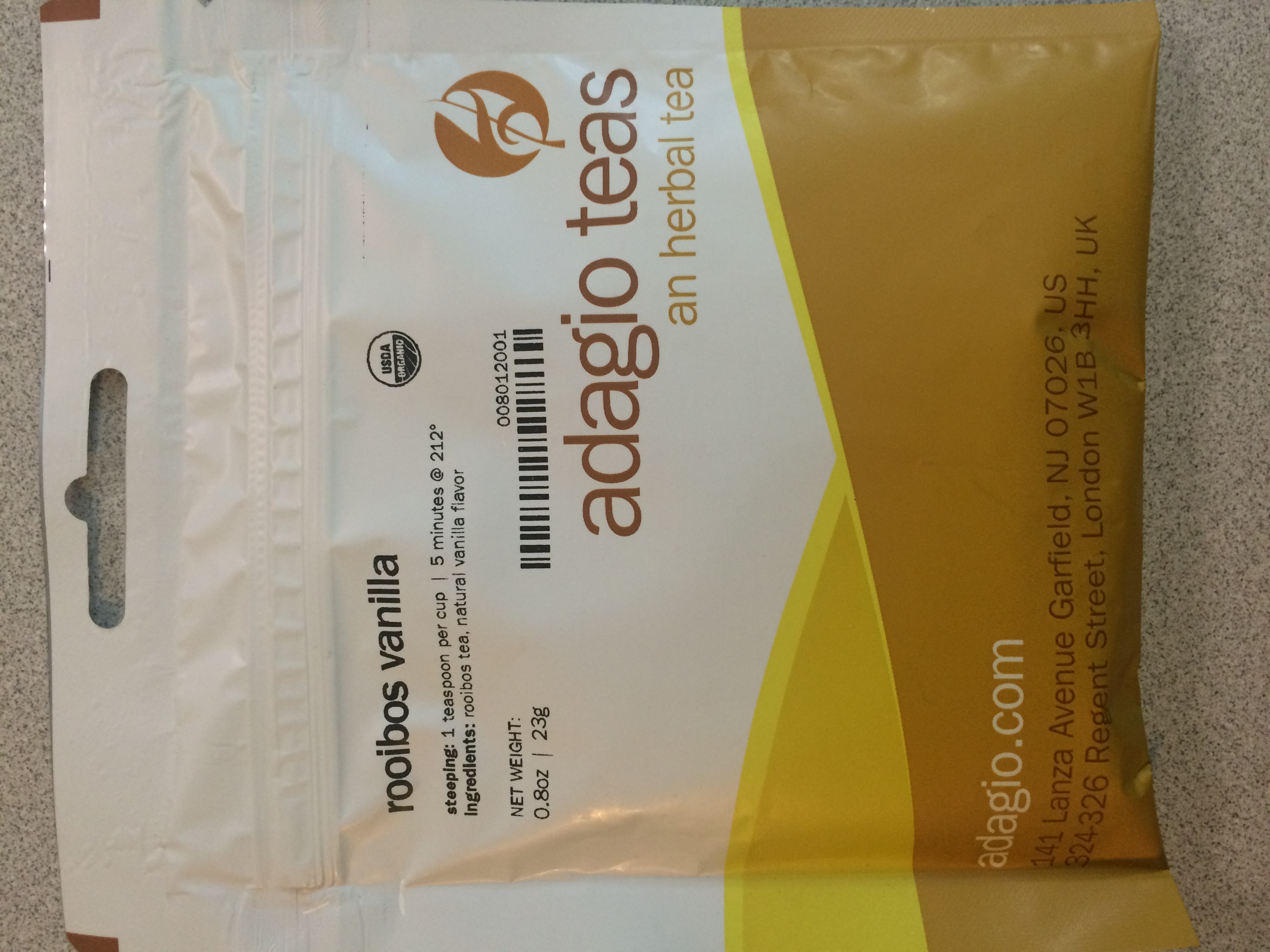 Adagio Teas Rooibos Vanilla Loose Leaf