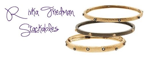 Rivka Friedman Esha Domed Bezel Bangle Bracelet