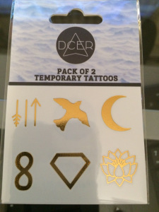 DCER Metallic Temporary Tattoos (12 minis)